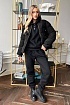 Женский чёрный костюм тройка MIU MIU