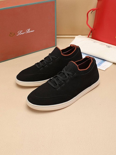 Мужские кроссовки Loro Piana Soho Walk - Black   