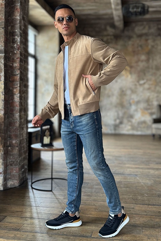 Куртка бежевого цвета Brunello Cucinelli Premium