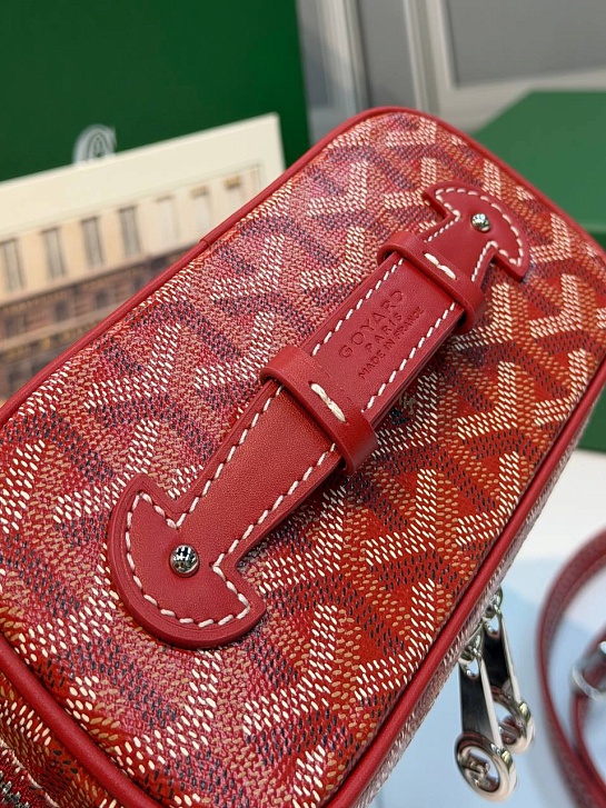 Кожаная сумка Goyard Muse Mini Vanity ​premium 16,5x10,5x8 см