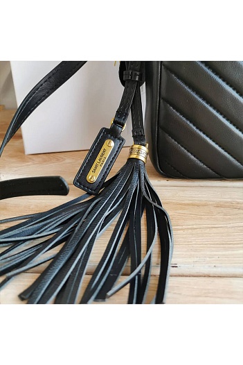 Кожаная сумка Yves Saint Laurent Lou medium 23x16 см (2 расцветки)   