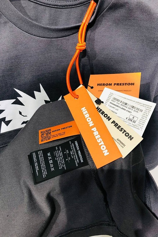 Оверсайз футболка Heron Preston "Don't Play With Me" Grey