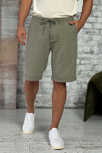 Мужские шорты цвета хаки Armani Exchange   