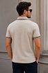 Бежевое поло Armani Exchange embroidered-logo