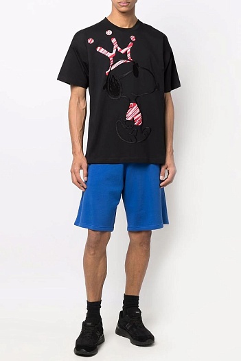 Мужская футболка Iceberg embroidered Snoopy - Black   