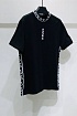 Чёрная мужская футболка Versace La Greca trim