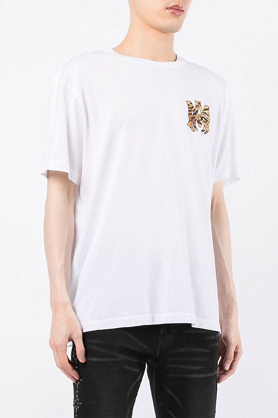 Белая мужская футболка Amiri Chinese New Year logo