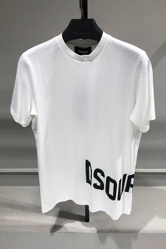 Мужская белая футболка Dsquared2