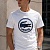 Мужская белая футболка Lacoste logo-print