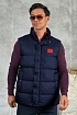 Мужской жилет Hugo Boss тёмно-синего цвета