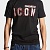 Мужская чёрная футболка Dsquared2 "ICON"
