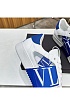 Кожаные кроссовки Valentino low-top - White / Blue