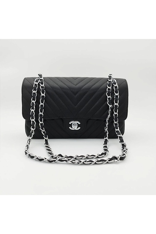 Женская кожаная сумка Chanel Medium Classic Double Flap 25x16x7 см
