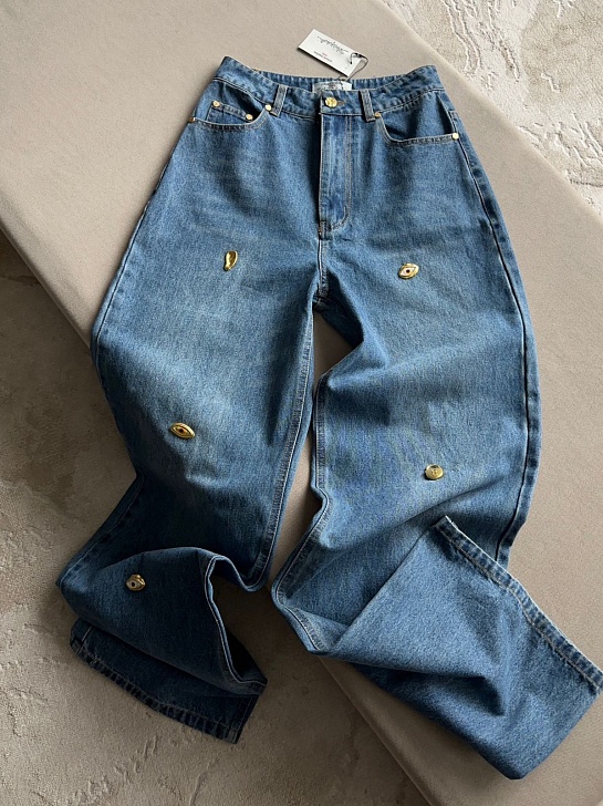 Женские синие джинсы Schiaparelli