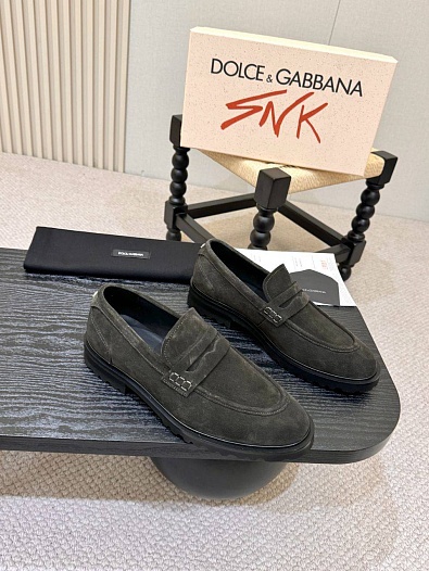 Мужские замшевые лоферы Dolce & Gabbana   