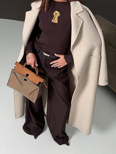 Женские брюки Schiaparelli premium - Brown   