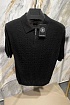 Мужское поло Stefano Ricci zip neck - Black