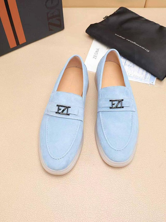 Мужские замшевые лоферы Ermenegildo Zegna