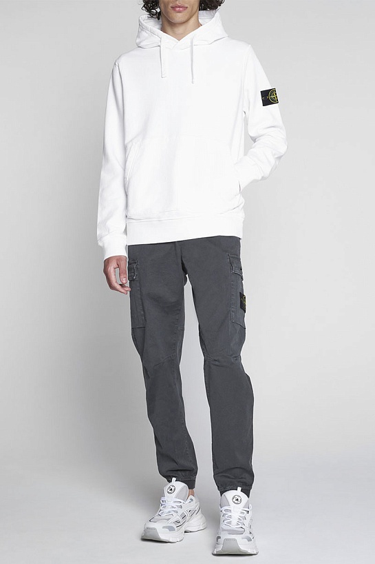 Мужские джоггеры серого цвета Stone Island compass-patch