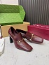 Женские кожаные лоферы на каблуке Gucci Signora Pump premium