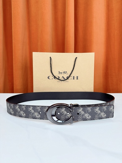 Кожаный ремень Coach premium   