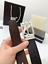 Двусторонний кожаный ремень Montblanc Premium (ширина 3.5 см)