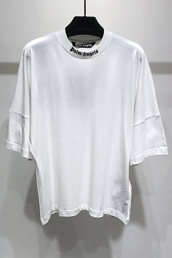 Белая оверсайз футболка Palm Angels   