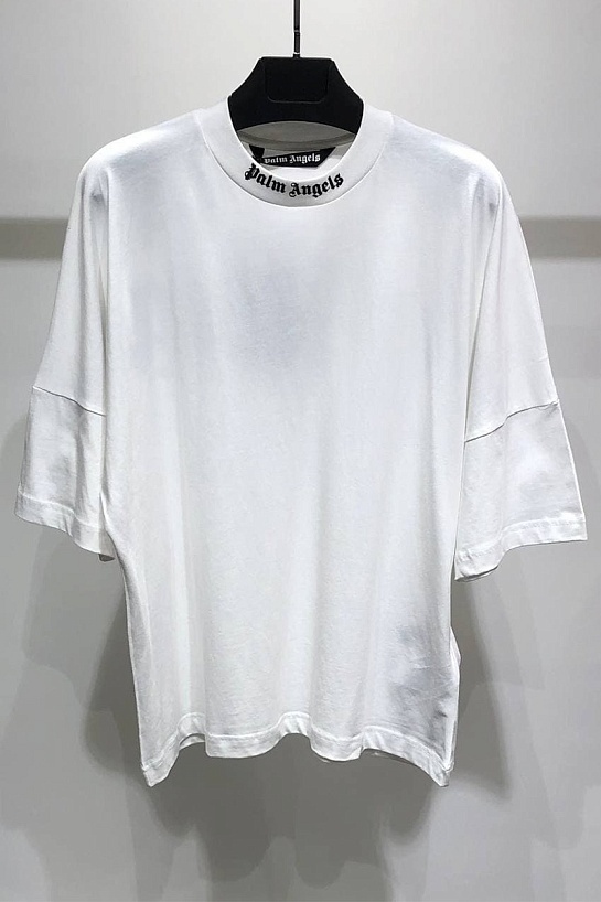 Белая оверсайз футболка Palm Angels
