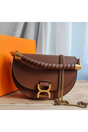 Кожаная сумка Chloe Marcie Mini Flap 23x16 см (2 расцветки)   
