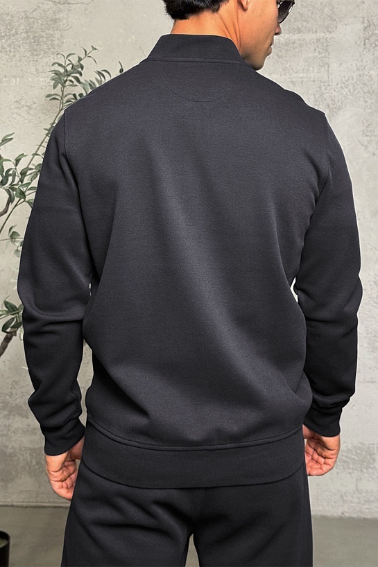 Кофта на молнии Kiton серого цвета