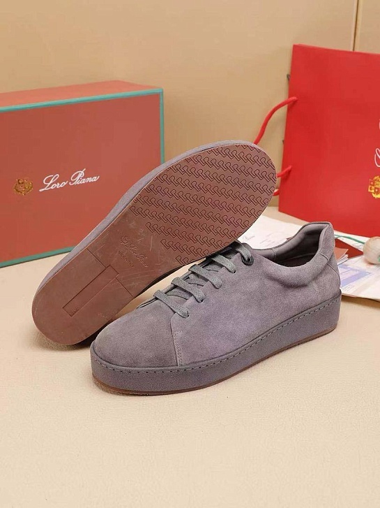 Мужские замшевые кроссовки Loro Piana