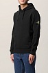 Худи чёрного цвета Stone Island compass-patch
