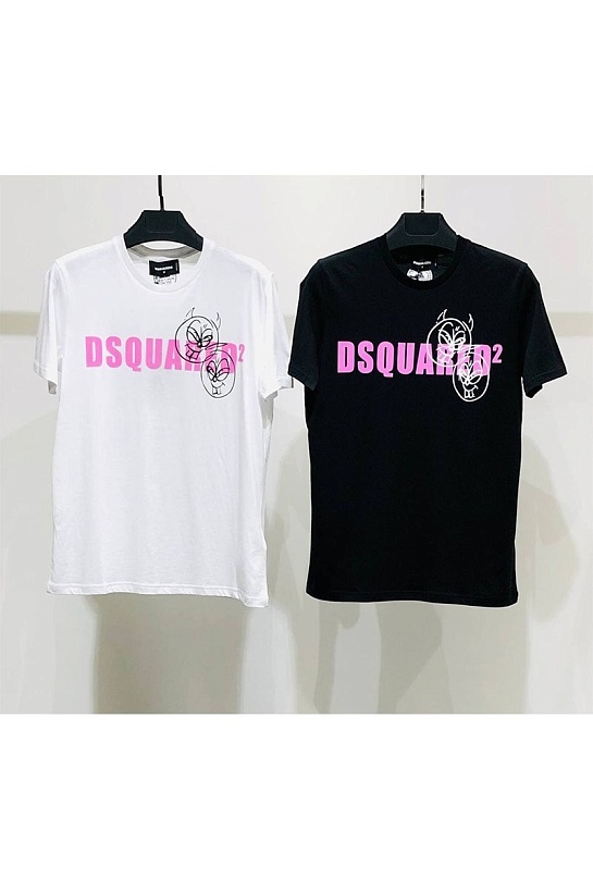 Мужская чёрная футболка Dsquared2