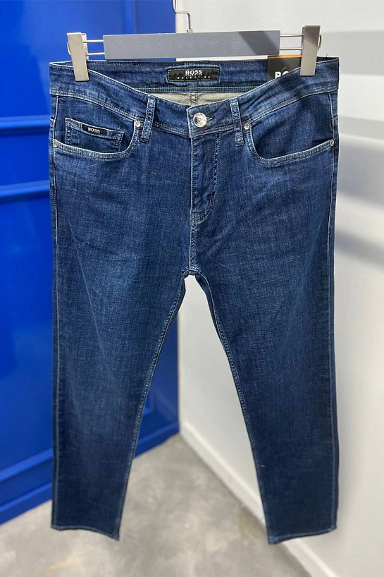 Мужские джинсы синего цвета Hugo Boss regular fit