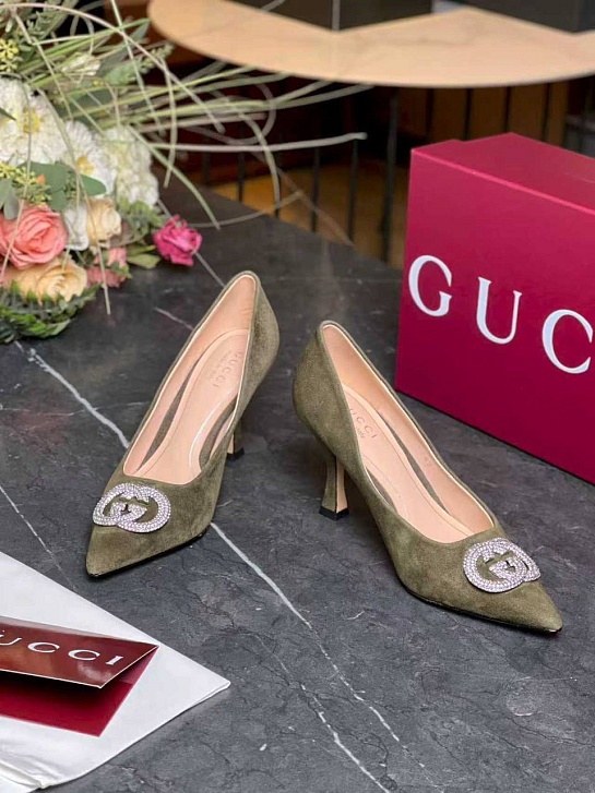 Женские замшевые туфли Chanel Alicia premium