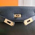 Женская сумка Hermes Kelley 25x18 см - Black
