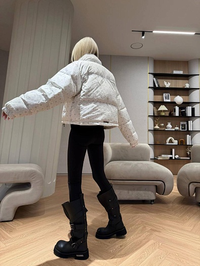 Женская пуховая куртка Chrome Hearts premium - White   