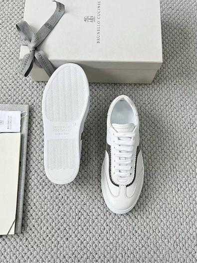 Женские замшевые кроссовки Brunello Cucinelli premium   