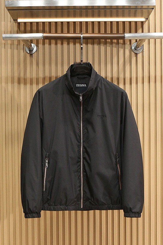 Мужская чёрная ветровка Zegna