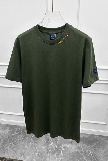 Мужская футболка Paul & Shark logo-patch - Green   
