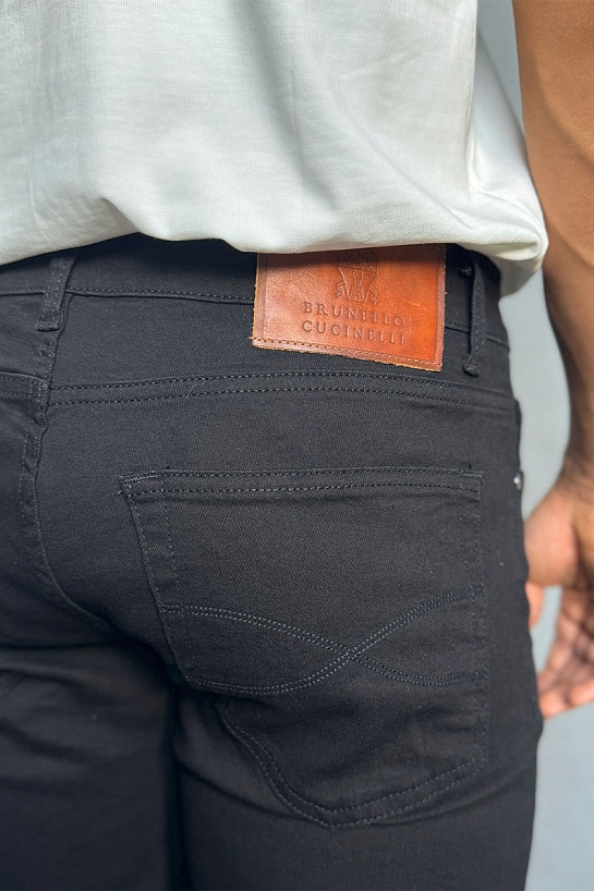Мужские чёрные джинсы Brunello Cucinelli