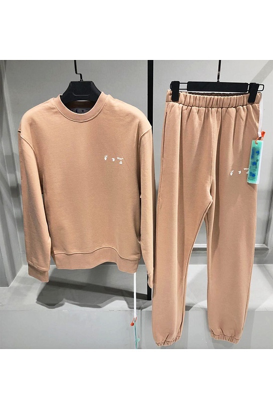 Женские штаны Off-White бежевого цвета