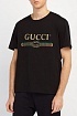Футболка чёрного цвета Gucci Web-stripe