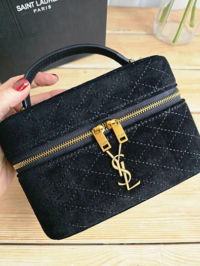 Замшевая сумка Yves Saint Laurent Gaby Vanity 17x12 см   