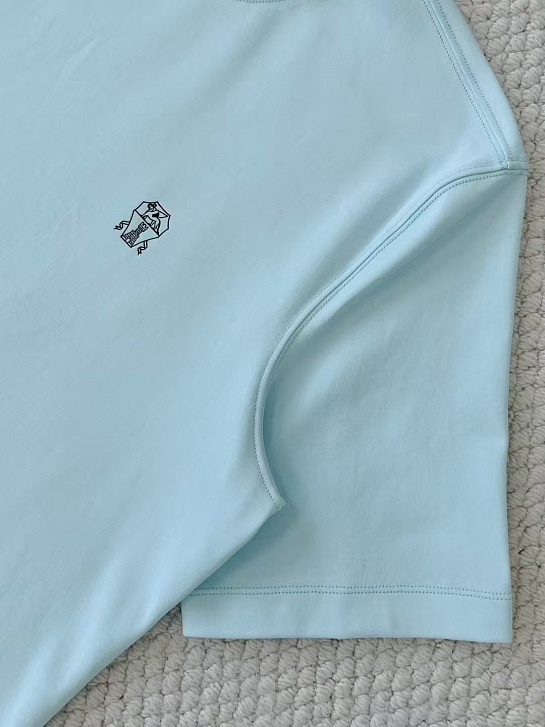 Мужская голубая футболка Brunello Cucinelli Premium