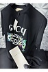 Чёрная оверсайз футболка Gucci Double G