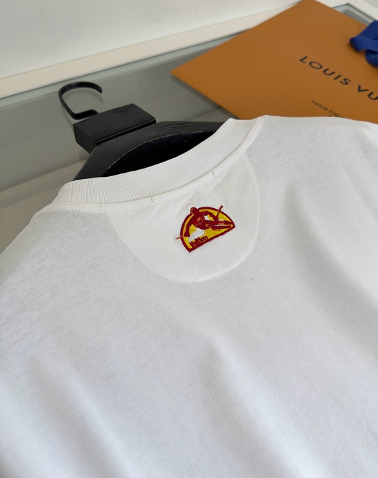 Белая оверсайз футболка Louis Vuitton Premium