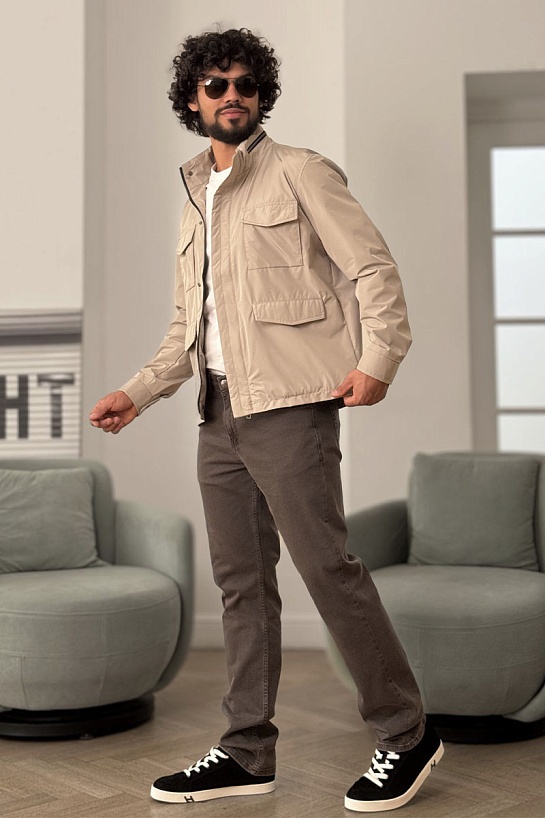 Мужская бежевая куртка Loro Piana Traveler