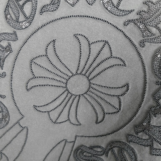 Серая оверсайз футболка Chrome Hearts Premium