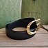 Кожаный ремень Gucci (длина 85 / 90 см) - Gold